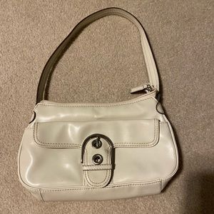 Cream shoulder bag by Liz Claiborne